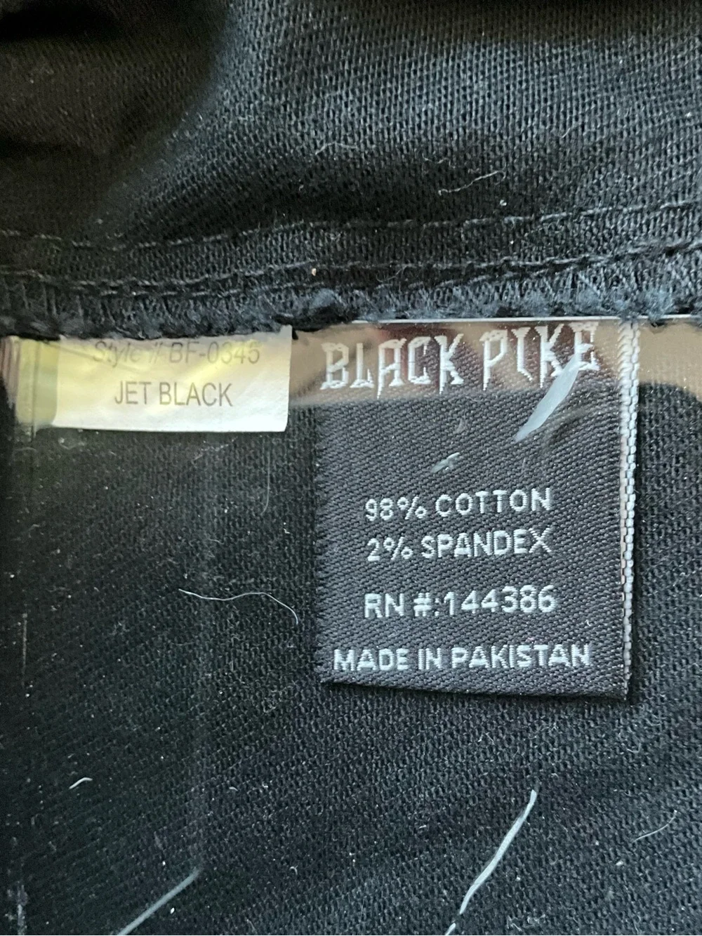 Black Pike Jacket Size XL Black Paint-Splatter Denim Shirt Jacket